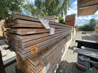 Ca. 97x Douglas planken fijnbezaagd, 31x150mm, lengte 500cm